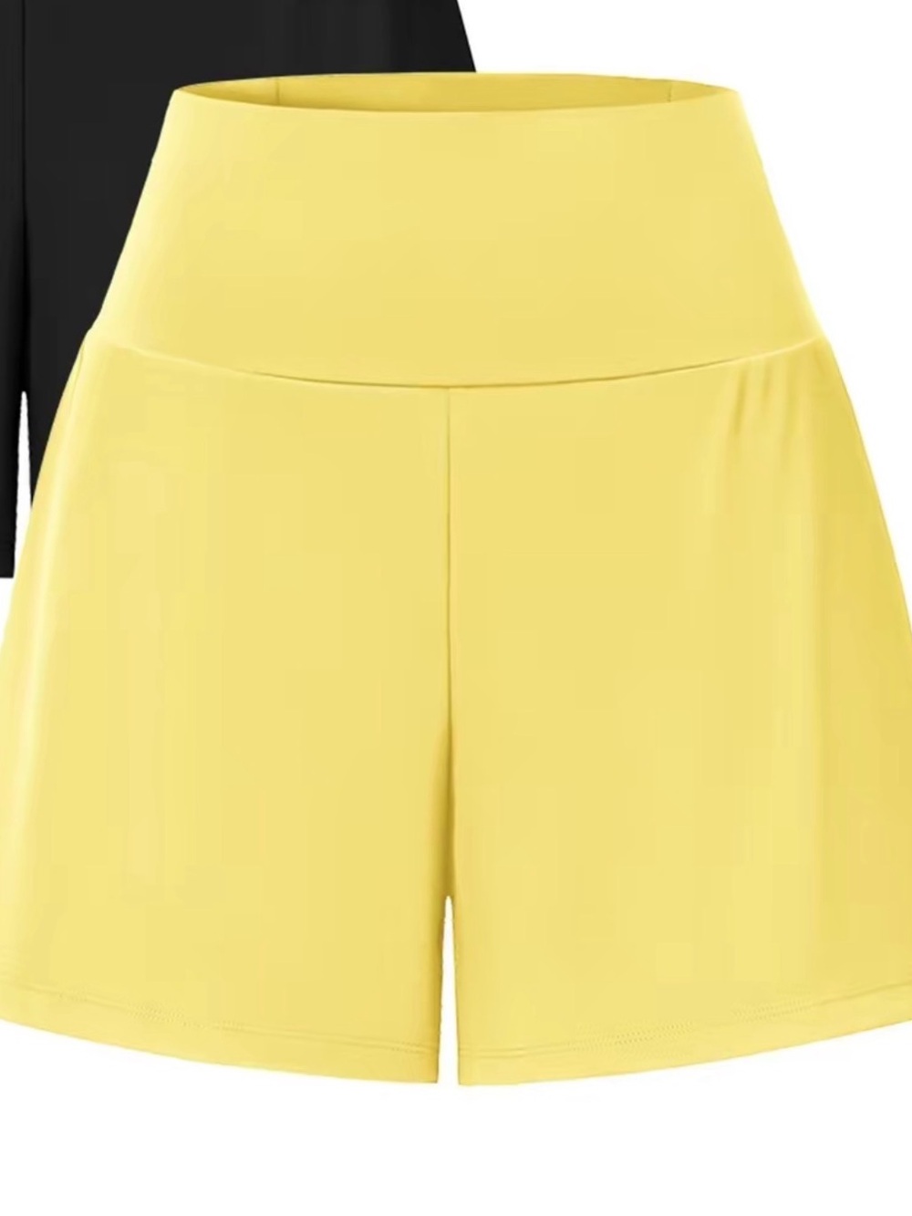 HALARA High-Waist Lemon Yellow Women’s Shorts